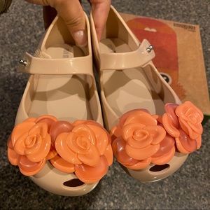 Brand New Mini Melissa Ultragirl Flower Shoes